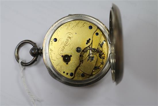 An Edwardian silver keywind chronometer pocket watch by JH Steward, London.